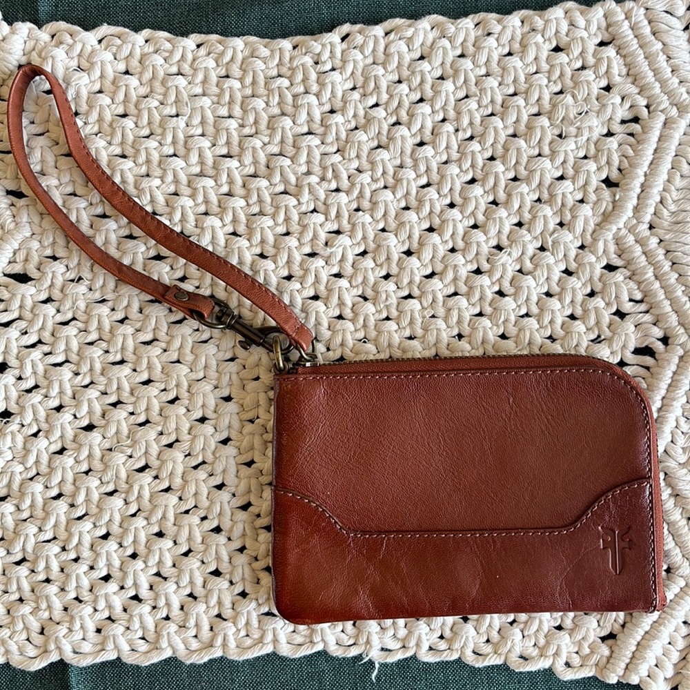 Frye Leather Wristlet